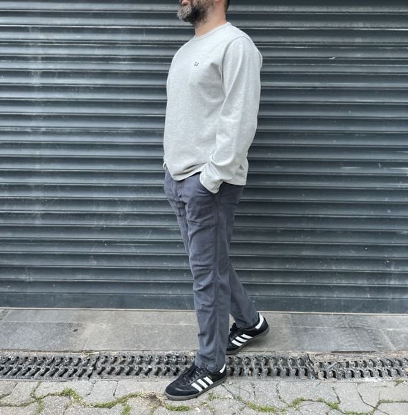 Gri uzun kollu sweat