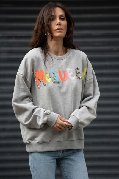 Taşlı sweatshirt