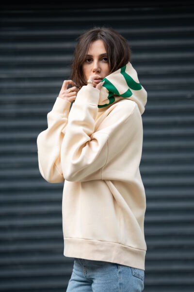 Krem hoodie