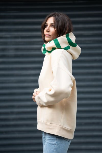 Krem hoodie