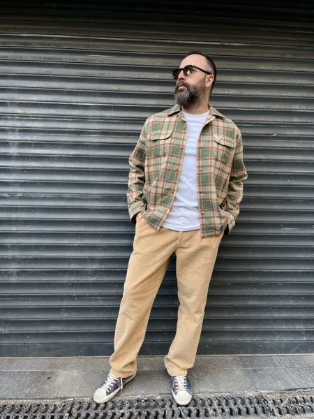 Camel kadife pantolon